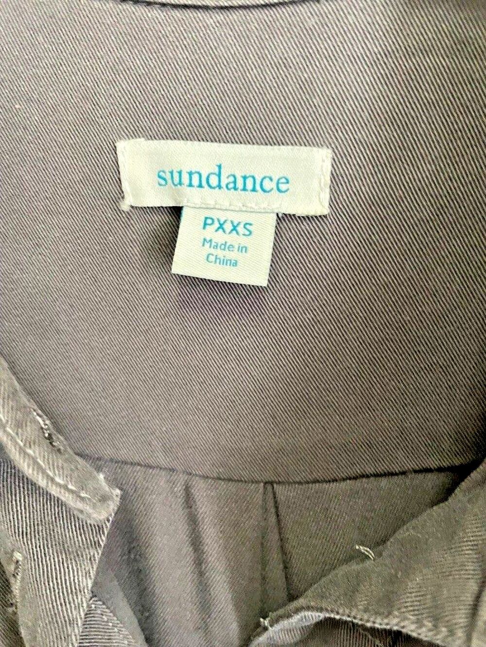Sundance Gray Lyocell Utility Jumpsuit  Roll Tab Sleeve Drawstring Waist - PXXS